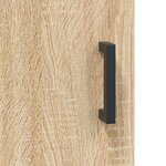 vidaXL Buffet haut Chêne sonoma 69 5x34x180 cm Bois d'ingénierie