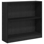 vidaXL Bibliothèque Chêne noir 80 x 24 x 109 cm Panneau de particules