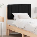 vidaXL Tête de lit capitonnée Marron et Noir 75 cm Pin massif
