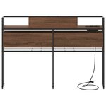 vidaXL Tête de lit de rangement Chêne marron 120 cm Bois d'ingénierie