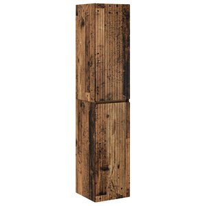 vidaXL Cabinet de Salle de Bain Mural Bois ancien 33 x 34 5 x 160 cm