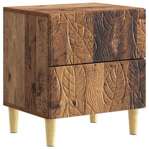 vidaXL Table de chevet Bois ancien 43 x 34 5 x 48 cm Bois d'ingénierie