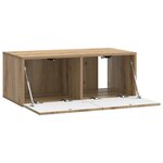 vidaXL Meuble TV mural 78 5 x 41 x 30 cm Chêne artisanal