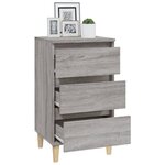 vidaXL Table de chevet sonoma gris 40x35x70 cm bois d'ingénierie