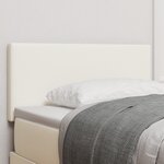 Tête de lit vidaXL Design Simple Crème 100 cm Tissu Côtelé