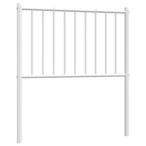 vidaXL Tête de lit métal blanc 75 cm