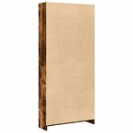 vidaXL Bibliothèque chêne fumé 80x24x176 cm bois d'ingénierie