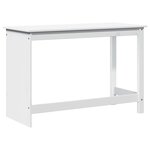 vidaXL Bureau Blanc 112 x 50 x 75 cm Bois de Pin Massif