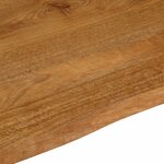vidaXL Dessus de table à bord vivant 80x80x2 5 cm bois massif manguier