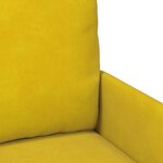 vidaXL Canapés avec coussin 110cm Jaune Contreplaqué