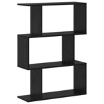 vidaXL Bibliothèque Chêne noir 70 x 14 x 97 cm Bois d'ingénierie