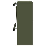 vidaXL boîte aux lettres Vert olive 30 x 23 x 55 cm Acier