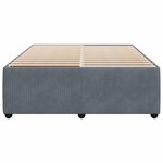 vidaXL Cadre de lit Gris foncé 160 x 200 cm Velours
