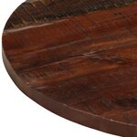 vidaXL Dessus de table Ø 70x2 5 cm rond bois massif de récupération