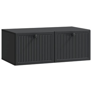 vidaXL Meuble TV mural Noir 78 5 x 41 x 30 cm Bois d'ingénierie