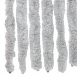 vidaXL Rideau anti-mouches gris 118x220 cm chenille