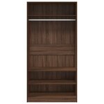 vidaXL Garde-robe chêne marron 100x50x200 cm bois d'ingénierie