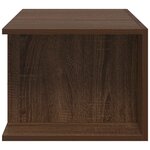 vidaXL Meuble TV avec lumières LED Chêne marron 90x39x30 cm