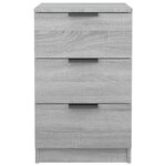 vidaXL Tables de chevet 2 Pièces Sonoma gris 40x36x65 cm