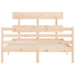 vidaXL Cadre de lit sans matelas 120x200 cm bois massif