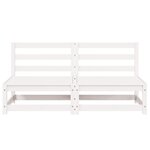 vidaXL Canapés centraux de jardin 2 Pièces blanc bois de pin massif
