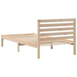 vidaXL Cadre de lit Marron 80 x 200 cm Bois massif en pin