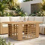 vidaXL Table de jardin relevable Naturel 100 x 55 x 37 cm