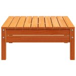 vidaXL Repose-pied de jardin cire marron bois de pin massif