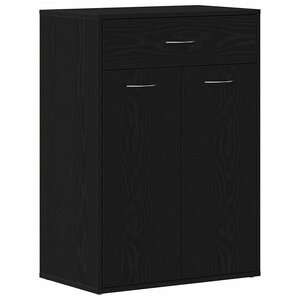 vidaXL Rack à chaussures Chêne noir 60 x 35 x 84 cm Bois d'ingénierie