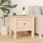 vidaXL Tables d'appoint 2 Pièces 40x40x39 cm Bois massif de pin