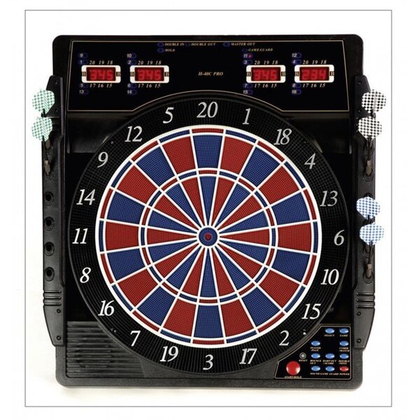 Karella 807203 - Cible électronique CB 50 + fléchettes