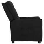 vidaXL Fauteuil inclinable Noir Tissu