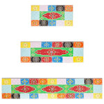 vidaXL Étagères Murales avec étagère 3 Pièces Multicolore 100 x 20 x 6 cm