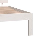vidaXL Cadre de lit sans matelas blanc 180x200 cm