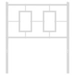 vidaXL Tête de lit de remplacement métal blanc 80 cm
