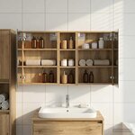 vidaXL Ensemble de Meubles de Salle de Bain 3 Pièces 100 x 10 5 x 60 5 cm
