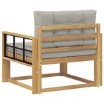 vidaXL Sofa de milieu extérieur Polyester Blanc