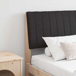 vidaXL Tête de lit capitonnée Noir 180 cm Pin massif