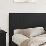 vidaXL Tête de lit Noir PB