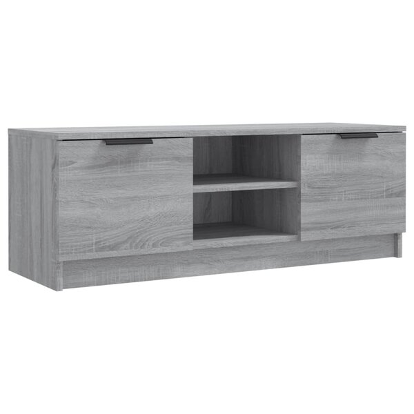 vidaXL Meuble TV Sonoma gris 102x35x36 5 cm Bois d'ingénierie