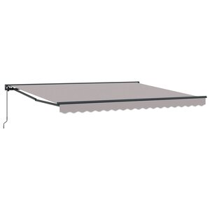 vidaXL Auvent Rétractable Gris clair 400x300 cm