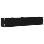 vidaXL Étagère Murale Chêne noir 100 x 18 x 18 cm Bois d'ingénierie