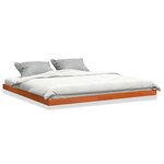 vidaXL Cadre de lit cire marron 180x200 cm bois de pin massif