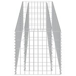 vidaXL Lit surélevé à gabion Acier galvanisé 180x50x50 cm