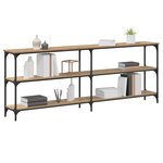 vidaXL Table console chêne artisanal 200 x 29 x 75 cm