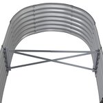 vidaXL Lit surélevé de jardin Acier galvanisé Anthracite
