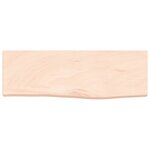 vidaXL Étagère murale 60x20x2 cm bois de chêne massif non traité