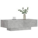 vidaXL Table basse gris béton 100x49 5x31 cm bois d'ingénierie