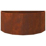 vidaXL Jardinière Rouillé 90 x 45 x 35 cm