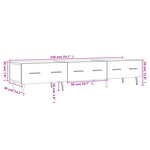 vidaXL Meuble TV blanc 150x36x30 cm bois d'ingénierie